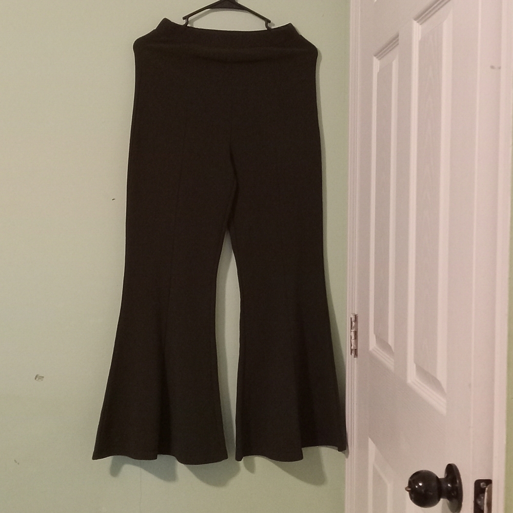 Elegant Black Flare Women's Pants